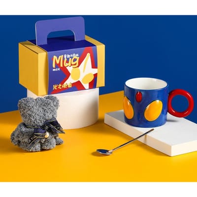 Ontsnap Prinses Kinderen Leuke Keramische Mok Geschenkdoos Set Hoge Mooie Kop Schattige Koppels Waterbeker Souvenir Geschenk 201-300ml