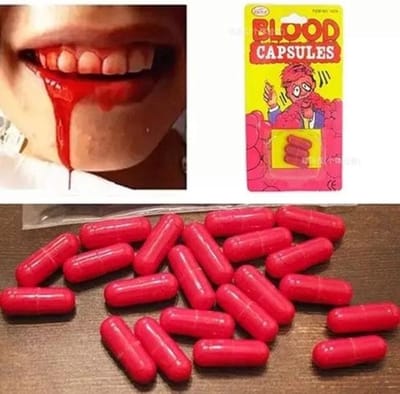 Akyol - Halloween Dracula – nep bloed - bloed – halloween - bloedcapsule - bloed capsule - nepbloed - griezelig -halloweenfeest - carnaval -dracula – vampier – griezelig – oktober – cadeau