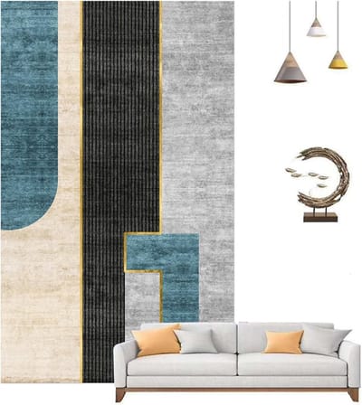 Verwarmd Vloerkleed - Elektrisch Tapijt - Comfort Verhoging - Snelle Opwarming - 80x120 CM - Abstract Patroon
