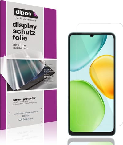 dipos – 4x Beschermfolie geschikt voor Honor 500 Smart 5G | Krasbestendige & heldere Screenprotector Ultra-Thin