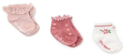 Little Dutch 3-pack lage sokken - Maat 44-56 - Meerkleurig - Fairy Garden