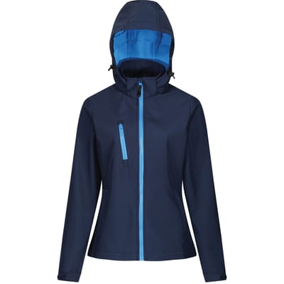Regatta Dames/dames Venturer 3-lagige Membraan Soft Shell Jacket (Marine / Frans Blauw)