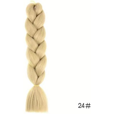 Synthetische Jumbo Vlecht Haarverlenging Hittebestendige Vezel Ombre Twist Vlecht Haarverlenging Voor Vrouwen Meisjes 28inch beige