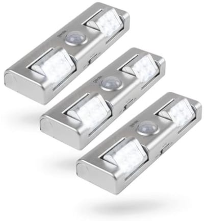 3x LED Lichtbalk met Bewegingsmelder - Draadloze Kastverlichting voor Trap, Kast en Meer