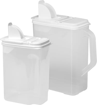 Set van 2 Voertonnen voor Vogelvoer - 3.5L en 8L Opslagcontainers met Deksel