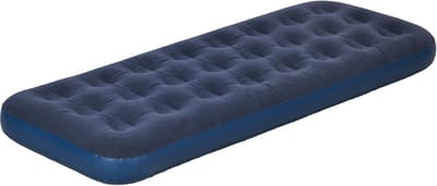 Luchtbed Eenpersoons - Met handpomp - Voor één persoon - Eenvoudig op te blazen - Afmetingen 73x191x22 cm - Blauw