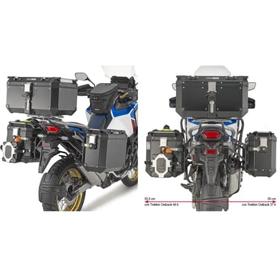 Specifieke motorfiets zijbaksteun Givi Pl One Monokeycam-Side Honda Crf 1100L Africa Twin Adventure Sports (20)