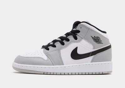 Jordan 1 Mid Light Smoke Grey (GS) - Maat 35.5