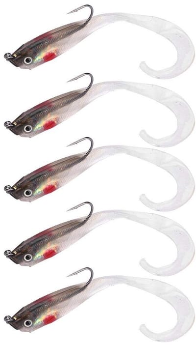 Allecto - Fishing Lure Set - 5PCS Zeebaars Kunstaas met Haak - Duurzaam en Realistisch - Vissen - Hengelsport Accessoires - Effectieve Aas - Geschi..