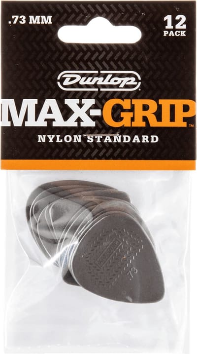 Dunlop 449P073 Max Grip Plectrum 0.73mm 12-Pack - Plectra, zakje met 12 stuks