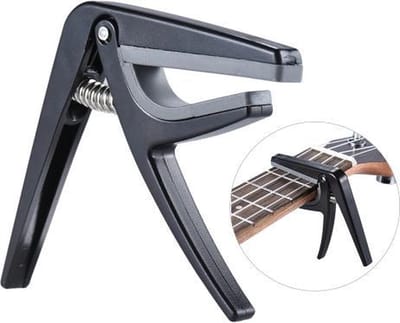 Capo voor ukulele, mandoline en banjo zwart