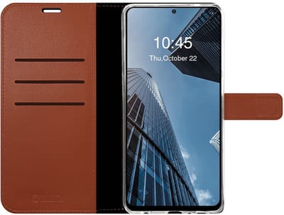 Valenta - Book Case - Samsung Galaxy S21 - Bruin - Leer
