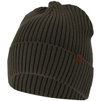 Sarlini - Muts heren - Ribbed - Khaki - Effen - One Size