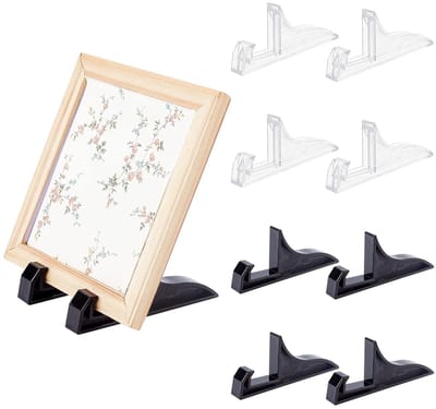 VT Goods - Fotolijst schildersezel - 8 stuks - Kunststof - Displayhouder voor foto - Creatieve huisdecoraties - Geschikt voor kunstkaarten - Zwart e..