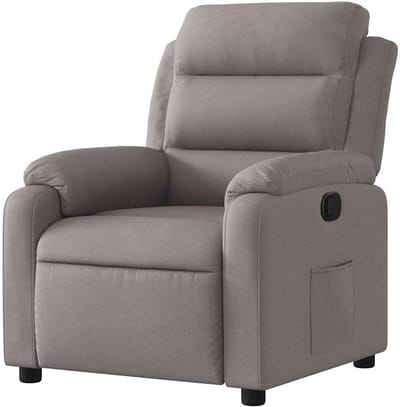 Relaxstoel - Fauteuil Leunstoel - Ontspannen - Handmatige ligfunctie - 75 x 925 x 100 cm - Taupe