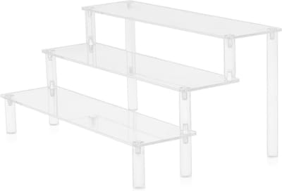 Transparante 3-laagse Acryl Display Stand voor Figuren, Cupcakes, Make-up en Desserts - Organisator voor Cosmetica en Kruiden (30cm, 1PCS)