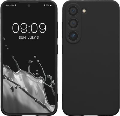 kwmobile telefoonhoesje geschikt voor Samsung Galaxy S23 - Hoesje voor smartphone - Precisie camera uitsnede - In zwart