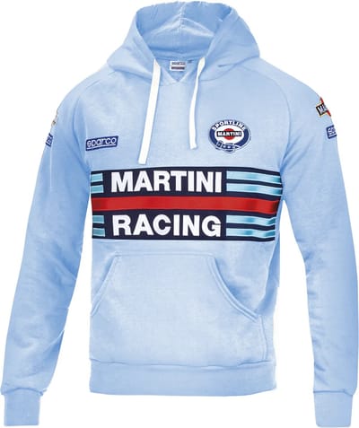 Sparco Hoodie Martini Racing Replica - hemelsblauw / xs