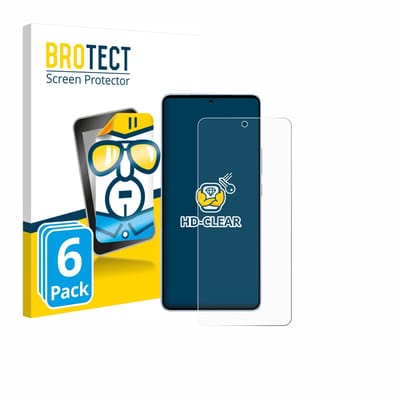 BROTECT - Screenprotector voor Vivo iQOO Neo 10 - Folie Beschermfolie transparant 6 Stuks