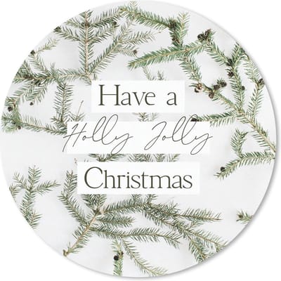 Muismat rond 20x20 cm - Mousepad Winter - Takken - Quote - Ronde muismatten - Kerst - Cadeau - Kerstcadeau voor mannen en voor vrouwen