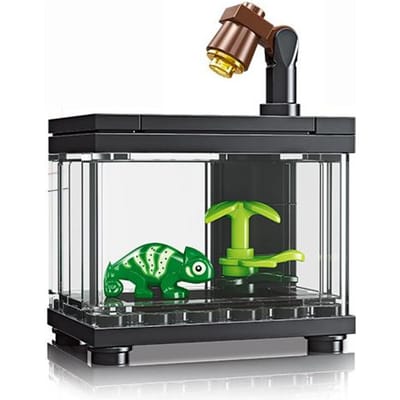 Aquarium Leefruimte Werkt Met Grote Speelgoed Bouwstenen Klassieke Collecties Gemonteerde Baksteen Handgemaakt Ontwerp