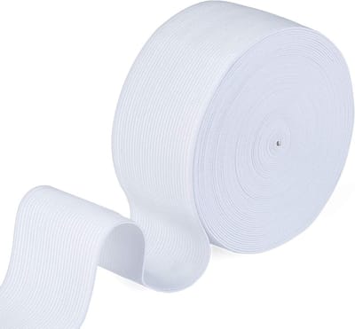 Rubberen Elastiekband 50 mm Breed, 10 m Lang - Ideaal voor Naaiwerk, Huishoudelijke Klussen en Creatieve DIY Projecten
