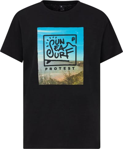 Protest Prtpeter Jr – T shirt Jongens – Korte mouwen – Ronde hals – Geplaatste print