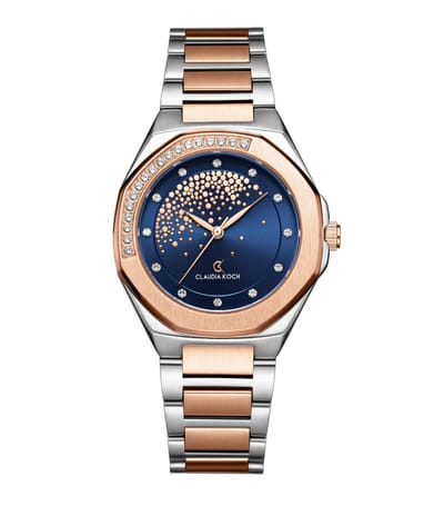 CK Starlight – Two-Tone Rosegold with Blue Stone-Studded Dial - ClaudiaKoch Watches CK 4323