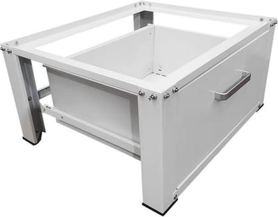 IVOL Wasmachine Verhoger met Lade - Wit - Wasmachine opbouwmeubel - ook geschikt voor droger