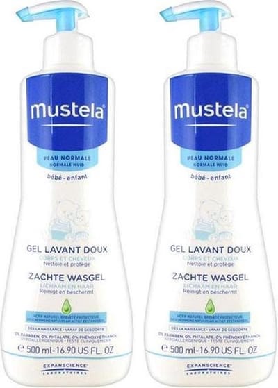 Mustela Zachte Wasgel Voor Normale Huid Multi Pack - 2 x 500 ml