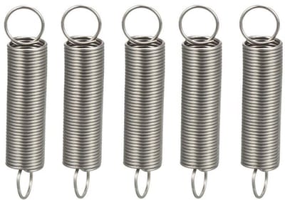 Dubbele Haak Spiraalveren - Trekveren Set - Reparatie Projecten - Roestvrij Staal - 0.8x8x60mm