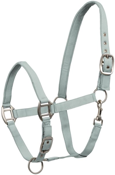 Waldhausen Perlon Halster Satin - Paardenhalster - Zilverblauw Volbloed