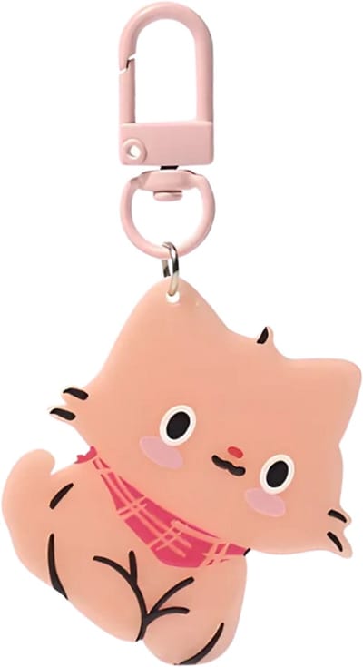 Ainy - Roze Kat Charm Keychain | Cat Sleutelhanger | Cute Kitty Tashanger | Schattig Anime Accessoire voor Sleutelbos, Rugzak of Auto | Speelgoed accessoires | Cadeau voor Haar, Kinderen & Volwassenen