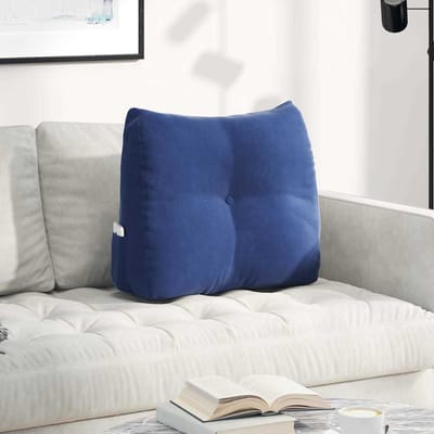 vidaXL - Rugkussen - Politieblauw - 60 - x - 24 - x - 50 - cm - Fluweel