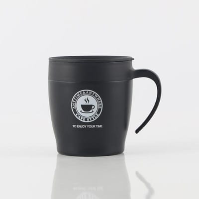 Nouvelle Tasse à Café Isolée en Acier Inoxydable Tasse à Café Isolée Pratique Tasse Cadeau d'Affaires pour Voiture Intérieur 301ml
