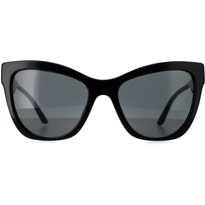 Versace VE4417U 535887 zwart patroon donkergrijze zonnebril