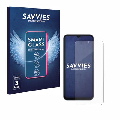 3 Stuks Savvies Screenprotector - geschikt voor Telekom T Phone 3 - beschermfolie glas transparant