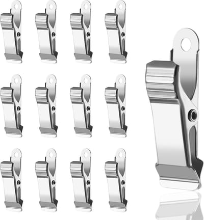 12 Stuks Mini Metalen Klemmen - Sterke Veerklemmen voor Keuken, Kantoor en School - 3 x 1,2 cm Krokodilklemmen voor Foto's, Gordijnen en Organisatie