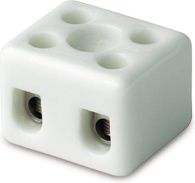E-term Kroonsteen porselijn/ keramisch 2.5mm2 450 volt/ 24A