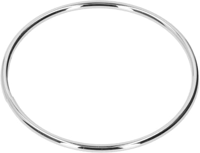 Ronde Handtas Handvatten met Ring Gesp - Metaal Hardware Accessoires voor DIY Tassen, 2 Stuks in Wit Nikkel
