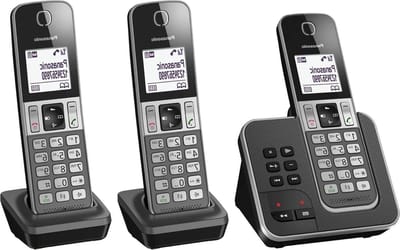 Draadloze DECT Telefoon - Vaste telefoon Huistelefoon - Thuisgebruik - Nummerherkenning - 13 x 19 x 155 cm - Zwart