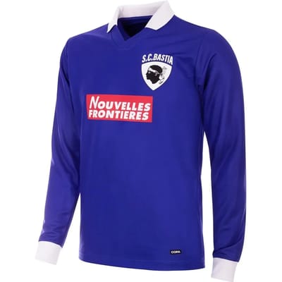 COPA - SC Bastia 1997/98 Retro Voetbalshirt - Heren - Blauw - S