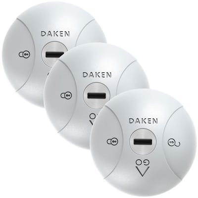 Daken - Bestelwagen slot - 3-Pack Saturn GO - Gelijksluitend - Grijs