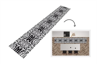 Keukenloper - Loper keuken - Patronen - Contrast - Geometrisch - 300x50 cm - Keukenloper vinyl