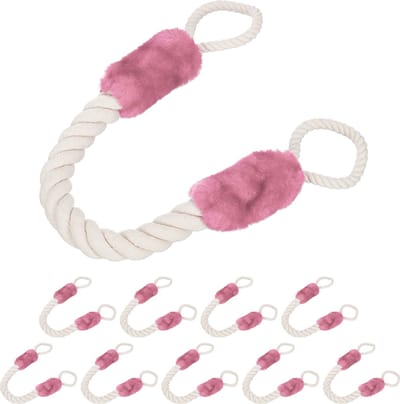 10x deurstopper touw - 60 cm - klink - vingerbescherming kind - deurvastzetter