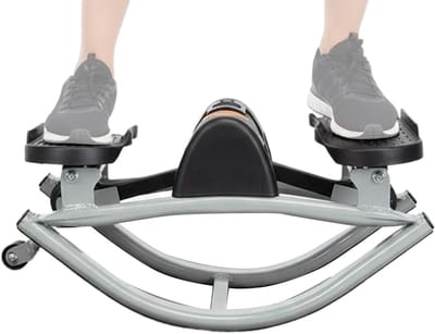 Zijstepper Fitnessapparaat - Compacte Trainer - Thuis Sporten - Geluidsarme Hydrauliek - 50x25x25 cm - Zwart