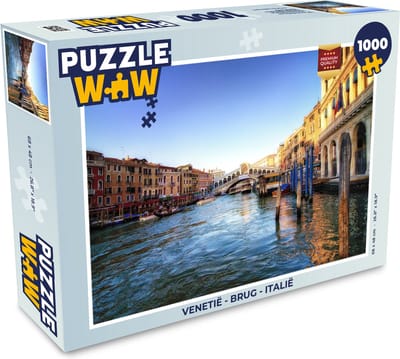 Puzzel Venetië - Brug - Italië - Legpuzzel - Puzzel 1000 stukjes volwassenen
