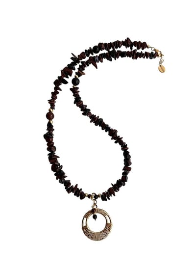 FlowJewels - ketting - armband - natuursteen - hanger - stainless steel