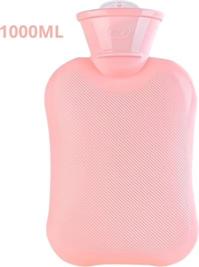 Nivard Knuffel Kruik - Warmwaterkruik - Warmtekruik - Warmwaterzak - Bag - Warmtekussen - Roze - 1000ML