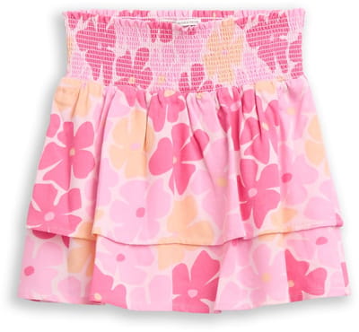 Tom Tailor - Minirok met volant - Maat 128/134 - multicolor flower print